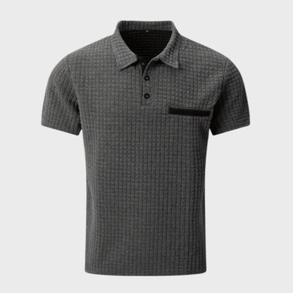 Polo-Shirt | Knopfleiste am Kragen | Brusttasche | T-Shirt mit Kragen | Polo-Shirts für Männer-Chaps Herrenmode