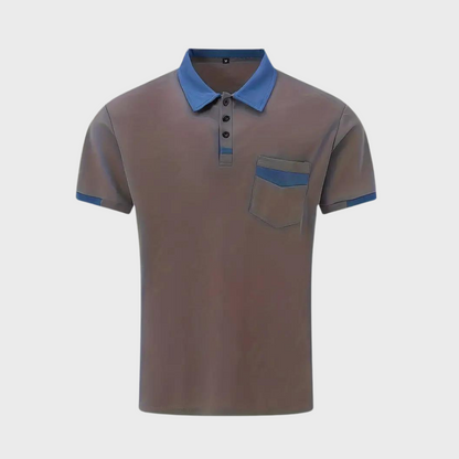 Polo-Shirt | Kurzarm | Knopfleiste | Kragen-T-Shirt | Herrenhemden-Chaps Herrenmode