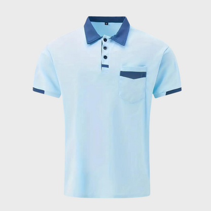 Polo-Shirt | Kurzarm | Knopfleiste | Kragen-T-Shirt | Herrenhemden-Chaps Herrenmode