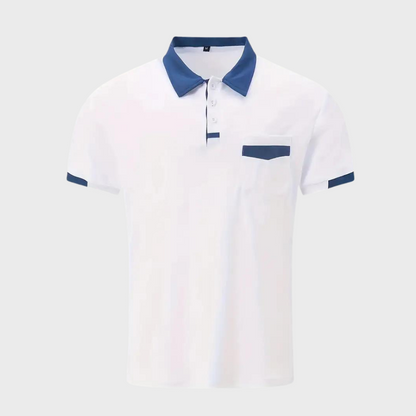 Polo-Shirt | Kurzarm | Knopfleiste | Kragen-T-Shirt | Herrenhemden-Chaps Herrenmode