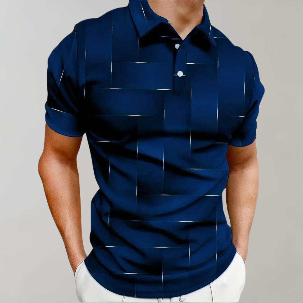 Polo T-Shirt | Kragen | Kurzarm | Sommerhemd | Herren Polohemden-Königsblau-S-Chaps Herrenmode