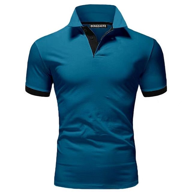 Polo T-Shirt | Kurzarm | Halsband | Polohemd | Herrenhemden-Dunkelblau-S-Chaps Herrenmode
