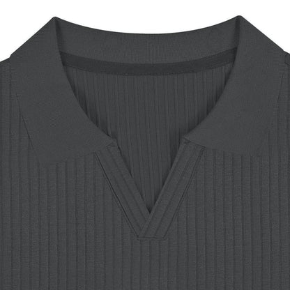 Polo-T-Shirt – schmale Passform – V-Ausschnitt – Polohemden – Herrenbekleidung-Chaps Herrenmode