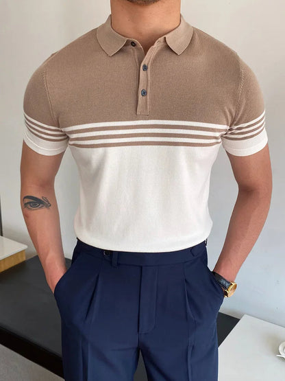 Polohemd – Freizeit – Kurzarm – Polo-T-Shirt – T-Shirts für Herren-Richard-M-Chaps Herrenmode