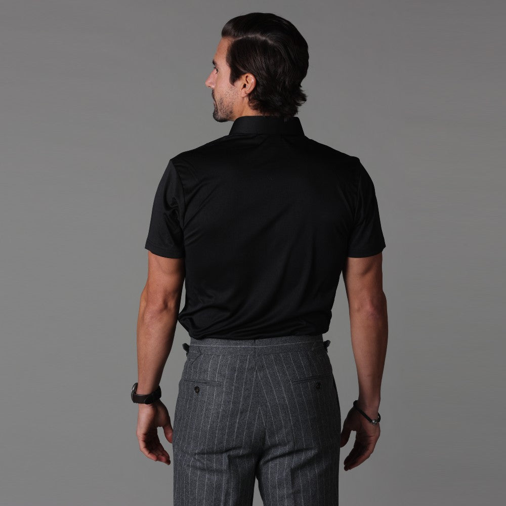 Polohemd – Halbe Knopfleiste – Kurze Ärmel – Polo-T-Shirt – Herrenhemden-Chaps Herrenmode