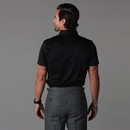 Polohemd – Halbe Knopfleiste – Kurze Ärmel – Polo-T-Shirt – Herrenhemden-Chaps Herrenmode