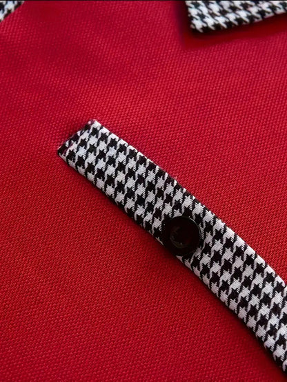 Polohemd - Halber Knopf - Umlegekragen - Langärmeliges Polohemd - Herrenhemden-Chaps Herrenmode