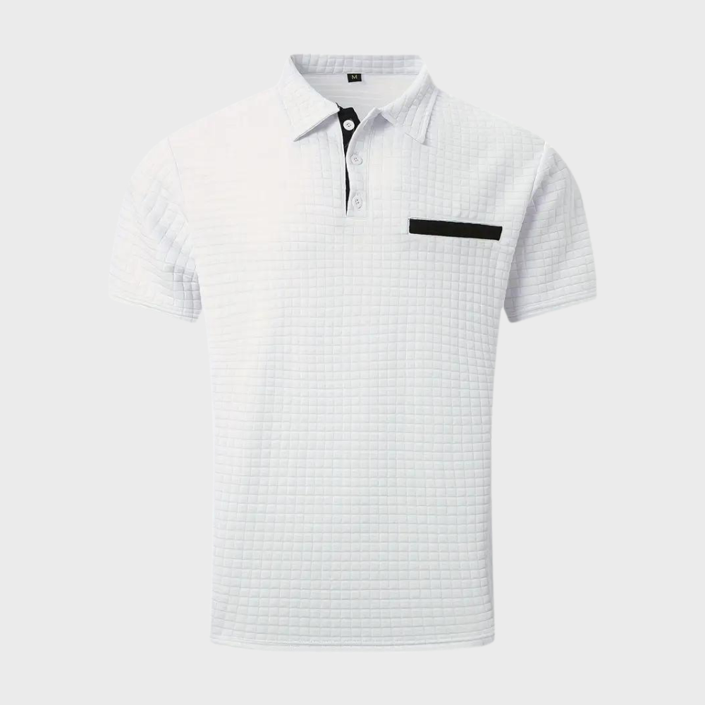 Polohemd - Herren Polohemd mit Knopfleiste für den Sommer-Chaps Herrenmode