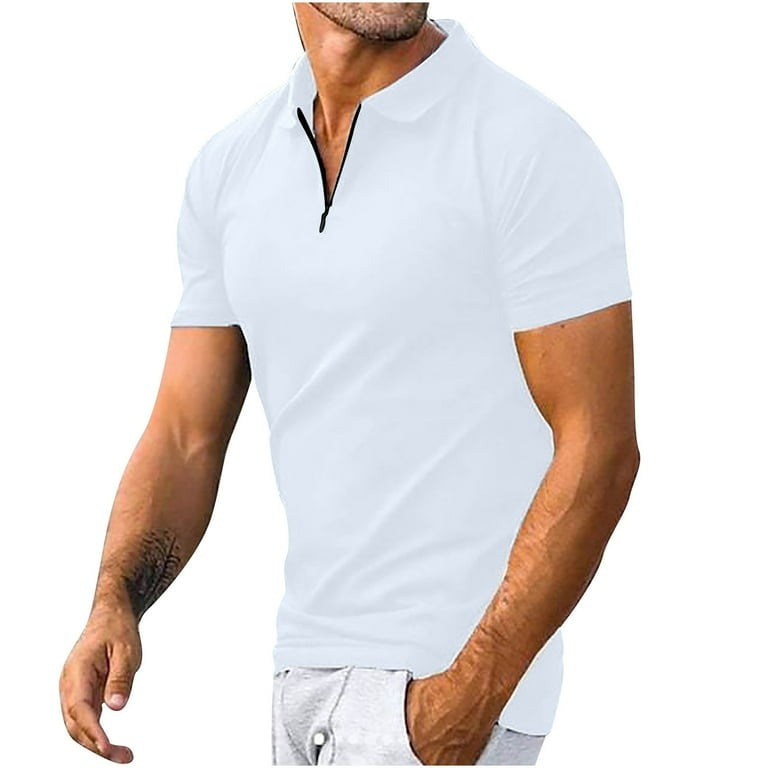 Polohemd - Kragen - Quarter Zip - Polo T-Shirt - Herrenbekleidung-Chaps Herrenmode