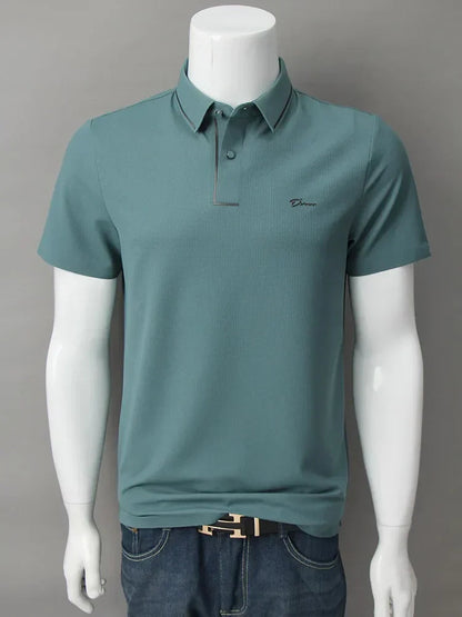 Polohemd | Kurzarm | Mit Knöpfen | Polo-T-Shirt | Herrenhemden-Chaps Herrenmode