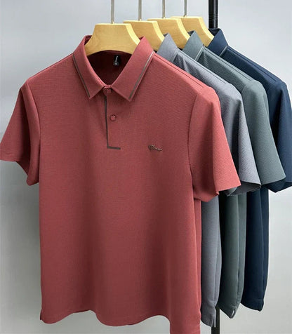 Polohemd | Kurzarm | Mit Knöpfen | Polo-T-Shirt | Herrenhemden-Chaps Herrenmode