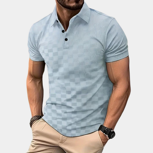 Polohemd – Kurzarm – Mit Kragen – Polohemden – Herrenbekleidung-Hellblau-S-Chaps Herrenmode
