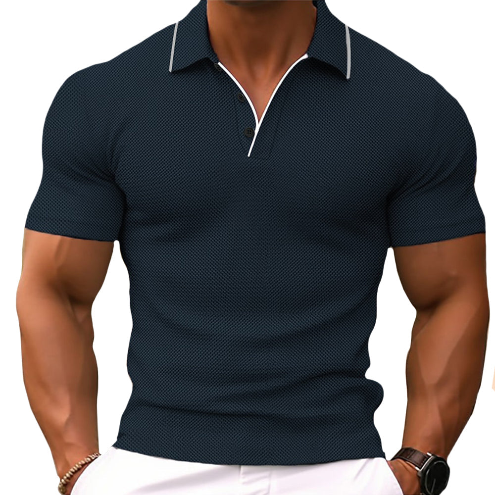 Polohemd | Kurzarm | Slim Fit | Poloshirts | T-Shirts für Herren-Marineblau-S-Chaps Herrenmode