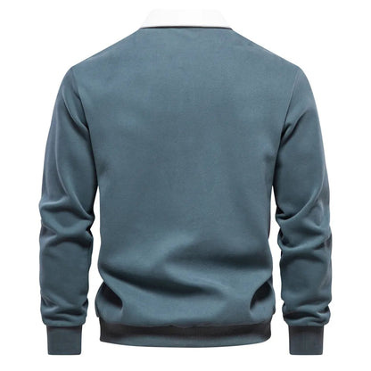 Polohemd - Pullover - Langarm - Polopullover - Herrenbekleidung-Chaps Herrenmode