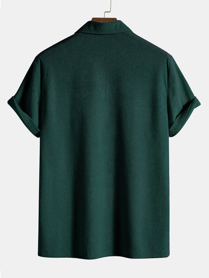 Polohemd ohne Knöpfe | V-Ausschnitt | Kurzarm | Polohemden | Herrenhemden-Chaps Herrenmode