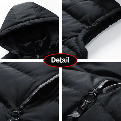 Puffer Vest – ärmellose Weste mit Kapuze und Reißverschluss für Herren als wärmende Körperbedeckung für den Winter-Chaps Herrenmode