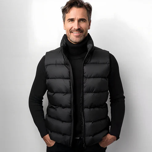 Puffer Weste | Ärmellos | Körperwärmer | Winterweste | Herrenweste-Chaps Herrenmode