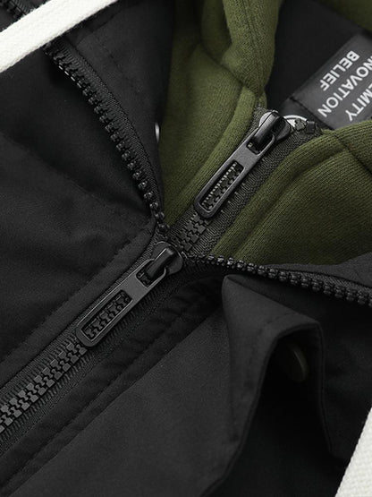 Pufferjacke | Kapuze | dick | wattierte Jacke | Wintermäntel Männer-Chaps Herrenmode