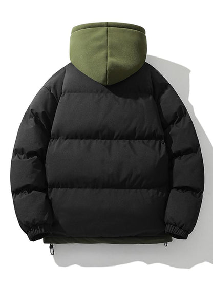 Pufferjacke | Kapuze | dick | wattierte Jacke | Wintermäntel Männer-Chaps Herrenmode