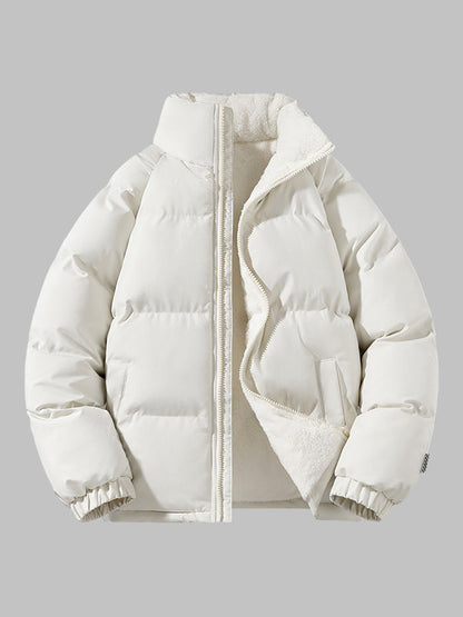 Pufferjacke | Warm | Mit Fleece gefüttert | Winterjacke | Herren-Steppjacke-Beige-M-Chaps Herrenmode
