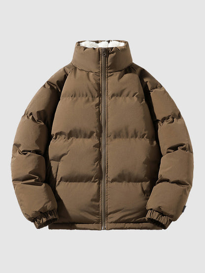 Pufferjacke | Warm | Mit Fleece gefüttert | Winterjacke | Herren-Steppjacke-Chaps Herrenmode