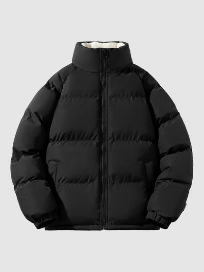 Pufferjacke | Warm | Mit Fleece gefüttert | Winterjacke | Herren-Steppjacke-Chaps Herrenmode