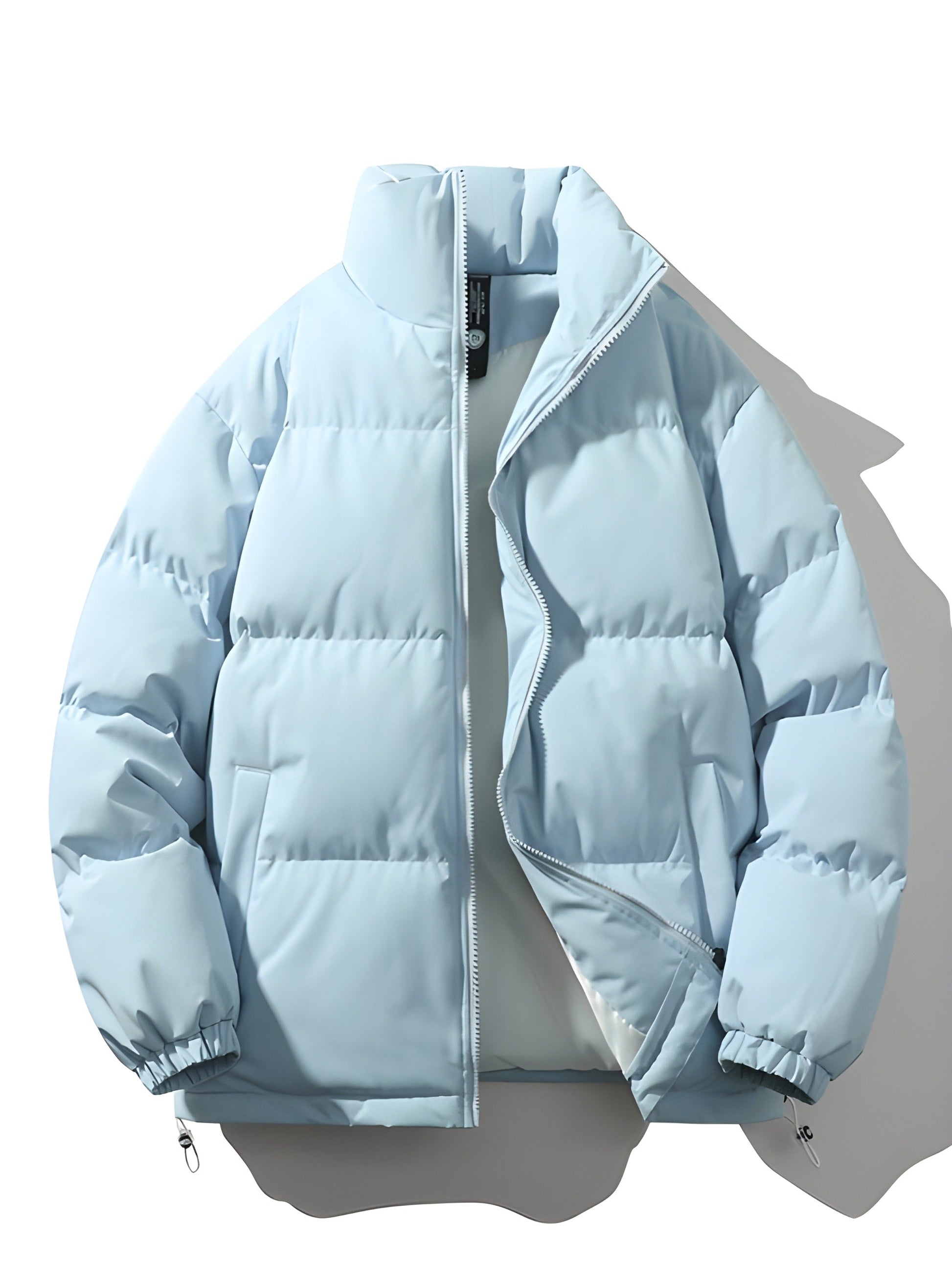 Pufferjacke - Warm gefütterte Herrenjacke in Übergröße für den Winter-Hellblau-S-Chaps Herrenmode