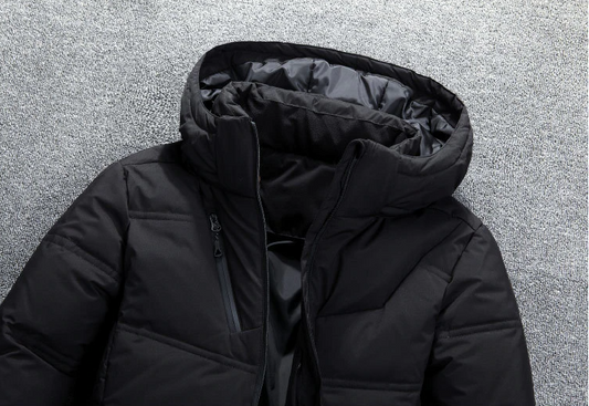 Pufferjacke - Warme gefütterte Daunenjacke mit Kapuze für Männer für den Winter-Chaps Herrenmode