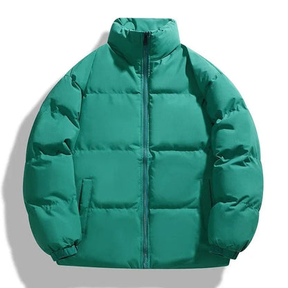 Pufferjacke – Warme, wattierte Winterdaunenjacke für Herren-Hellgrün-M-Chaps Herrenmode