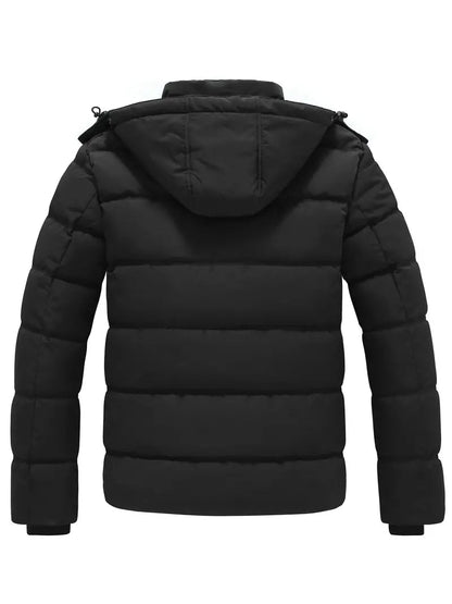 Pufferjacke – warme, wasserdichte Winter-Daunenjacke mit Kapuze für Herren-Chaps Herrenmode