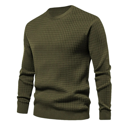 Pullover - Herren Langarm Rundhalsausschnitt Pullover Hemd-Grün-M-Chaps Herrenmode