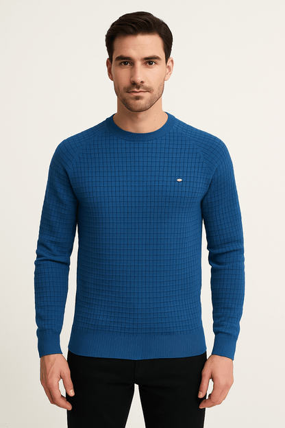 Pullover - Herren Rundhals Langarm Pullover Sweatshirt-Chaps Herrenmode