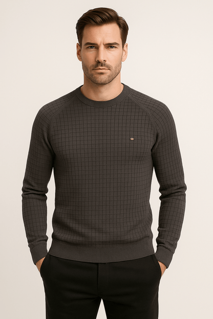 Pullover - Herren Rundhals Langarm Pullover Sweatshirt-Chaps Herrenmode