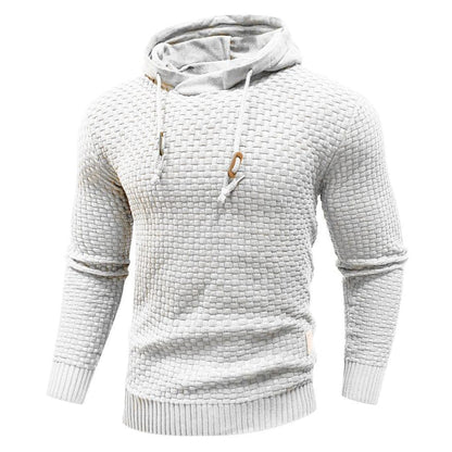 Pullover Hoodie - Kordelzug - Slim Fit - Kapuzenpulli - Hoodie für Männer-Weiß-M-Chaps Herrenmode