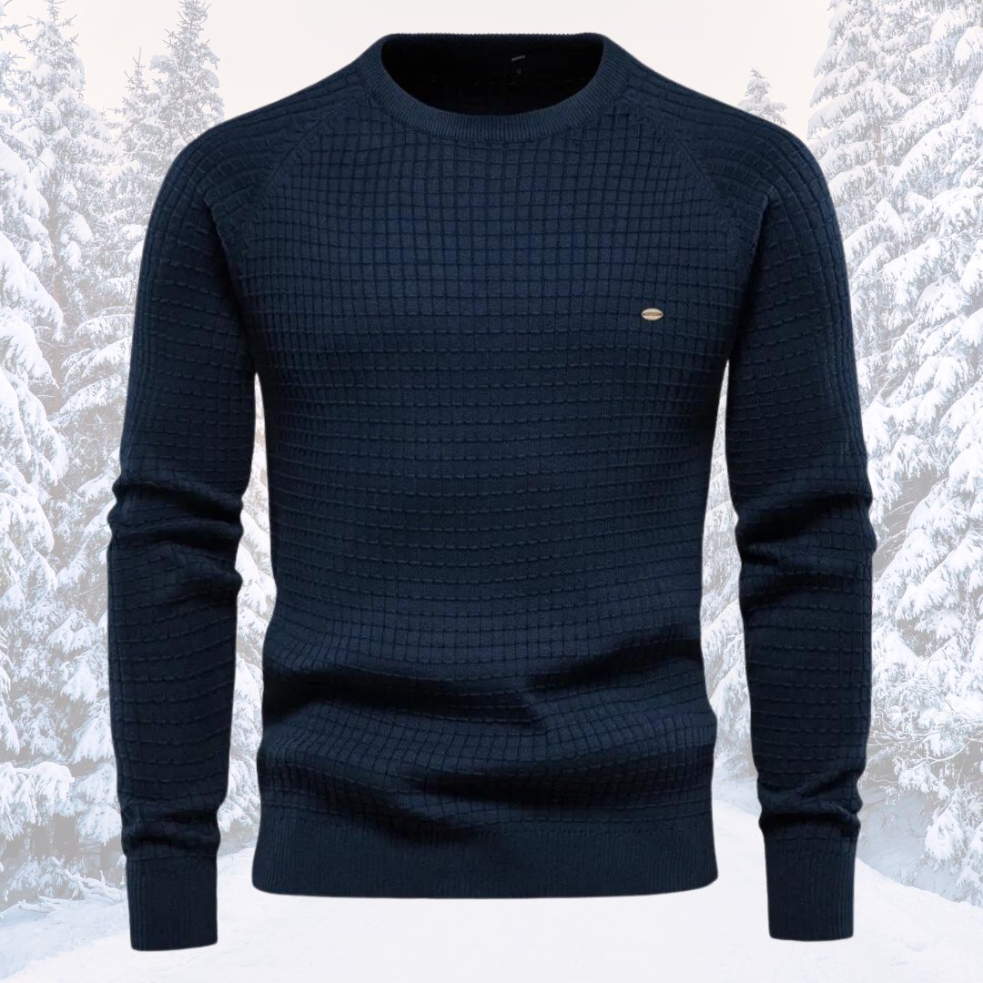Pullover | Langarm | Rundhalsausschnitt | Strickpullover | Herrenbekleidung-Chaps Herrenmode