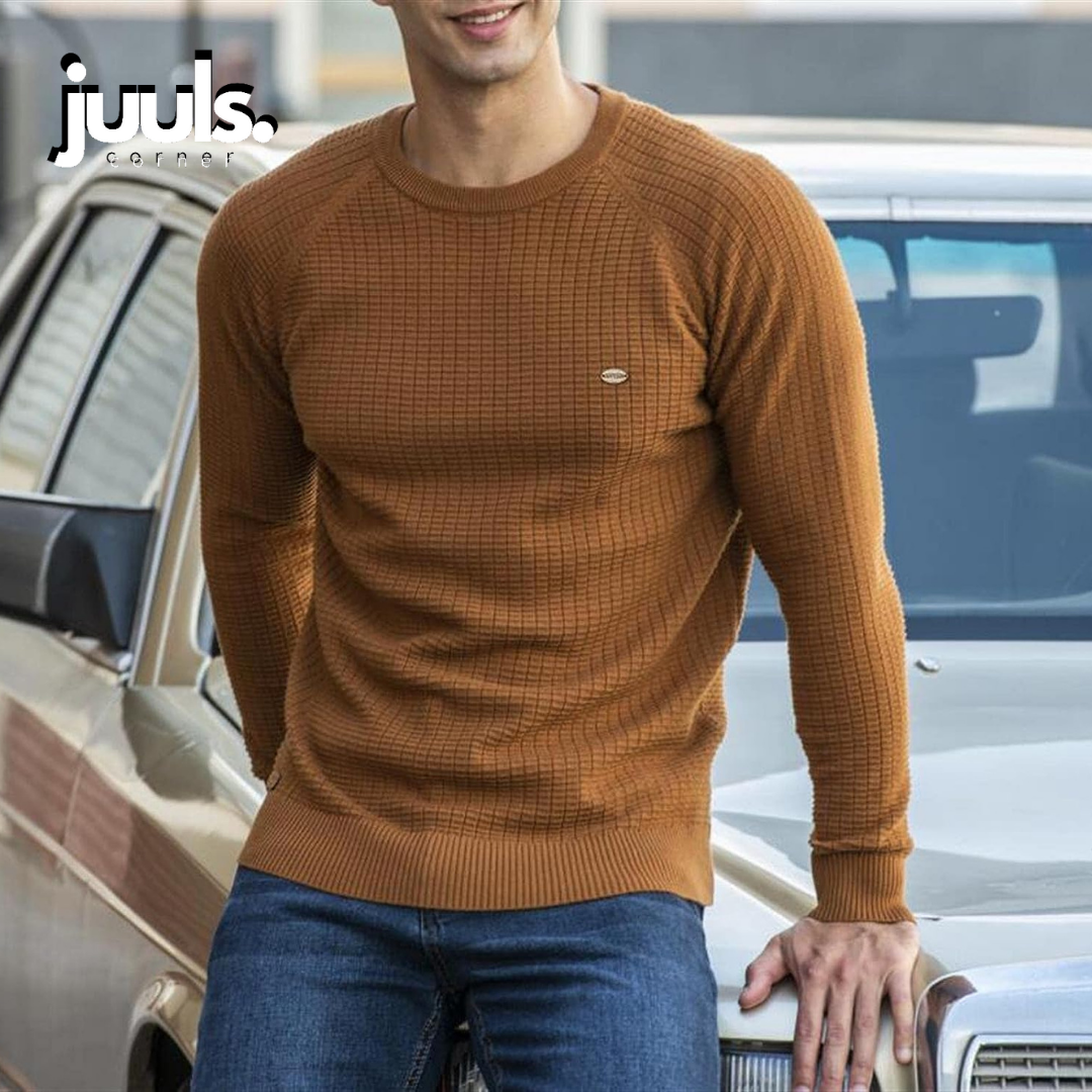 Pullover | Langarm | Rundhalsausschnitt | Strickpullover | Herrenbekleidung-Chaps Herrenmode