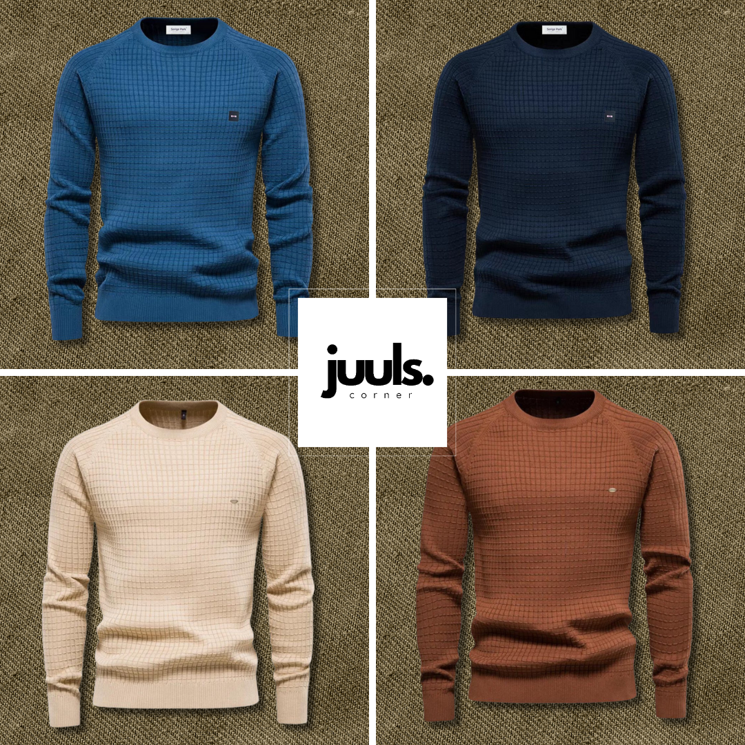 Pullover | Langarm | Rundhalsausschnitt | Strickpullover | Herrenbekleidung-Chaps Herrenmode