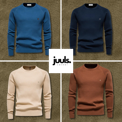 Pullover | Langarm | Rundhalsausschnitt | Strickpullover | Herrenbekleidung-Chaps Herrenmode