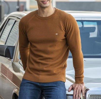 Pullover | Langarm | Rundhalsausschnitt | Strickpullover | Herrenbekleidung-Chaps Herrenmode