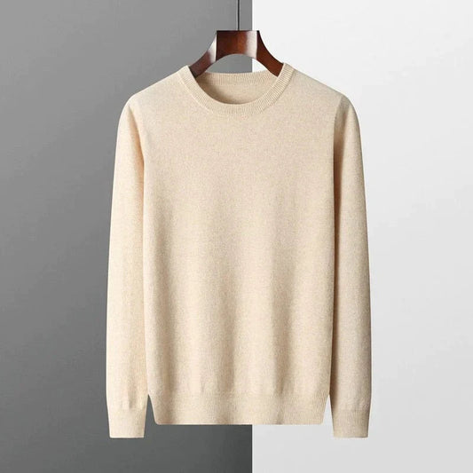Pullover – Langärmliger Herren-Strickpullover aus Merinowolle-Chaps Herrenmode