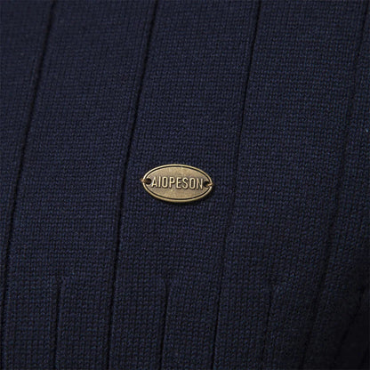 Pullover mit halbem Reißverschluss | Stehkragen | Langarm | Strickpullover | Winterkleidung für Herren-Chaps Herrenmode