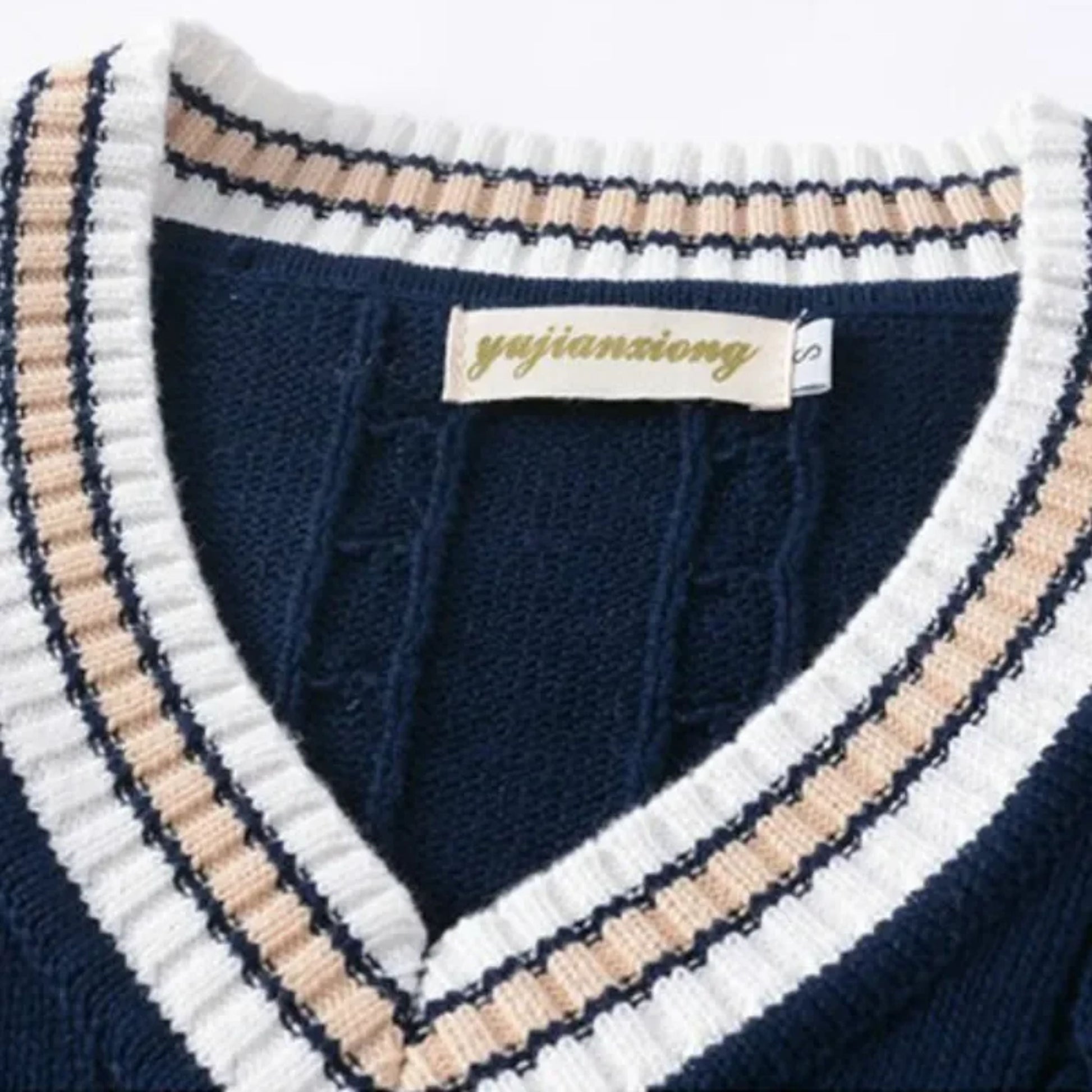 Pulloverweste - Herren ärmellose V-Ausschnitt Pullover Strickweste-Chaps Herrenmode
