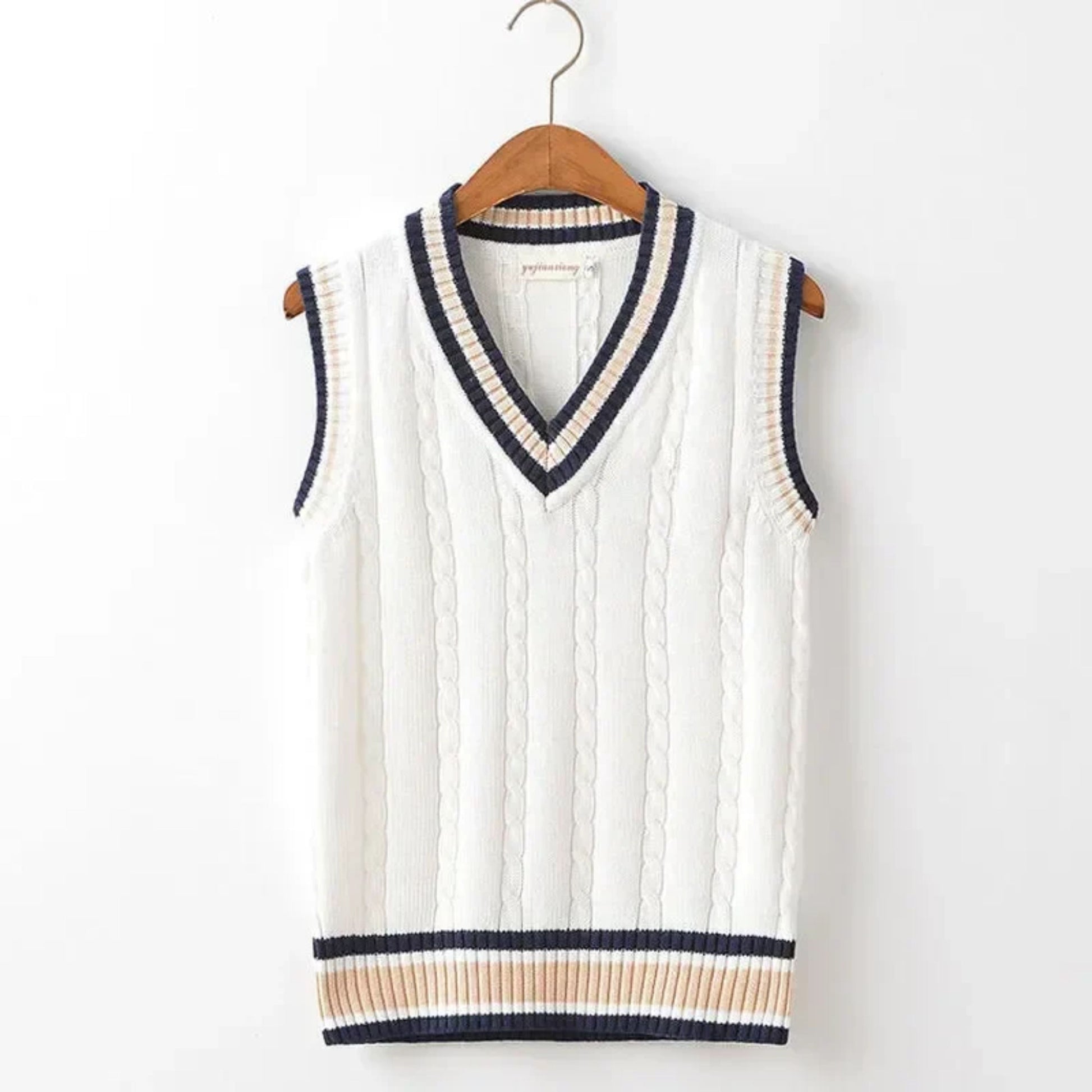 Pulloverweste - Herren ärmellose V-Ausschnitt Pullover Strickweste-Chaps Herrenmode