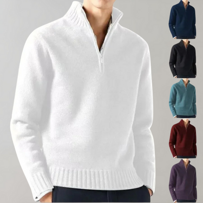 Quarter Zip Pullover - Herren Regular Fit Half Zip Strickpullover-Chaps Herrenmode