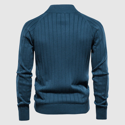 Reißverschluss-Pullover | Durchgehender Reißverschluss | Gestrickt | Strickjacke mit Reißverschluss | Herren-Strickjacke-Chaps Herrenmode