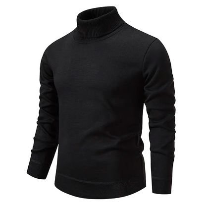 Rollkragenpullover | Strickpullover | Rollkragenpullover | Herren-Strickwaren-Schwarz-S-Chaps Herrenmode