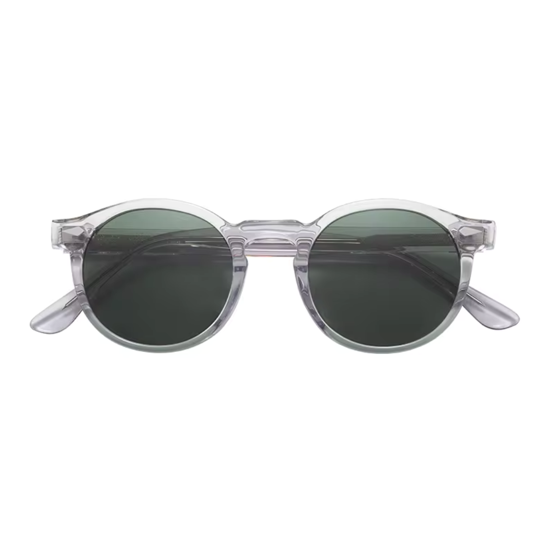 Runde Sonnenbrille – UV-Schutz für Männer, polarisiert, trendy-Transparent-Chaps Herrenmode