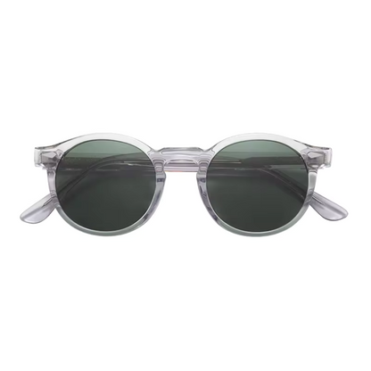 Runde Sonnenbrille – UV-Schutz für Männer, polarisiert, trendy-Transparent-Chaps Herrenmode