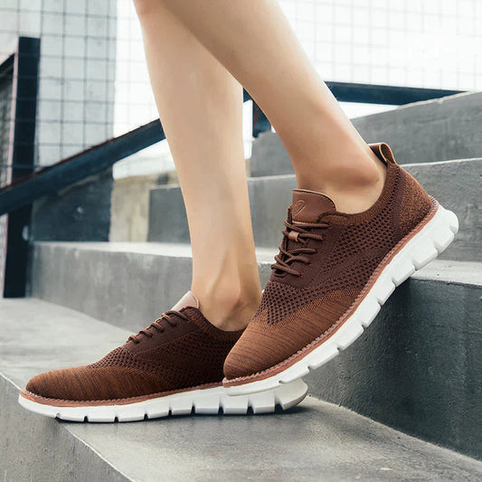 Schlupf-Sneakers - Bequeme Mesh-Walking-Schuhe für Männer-Braun-40-Chaps Herrenmode