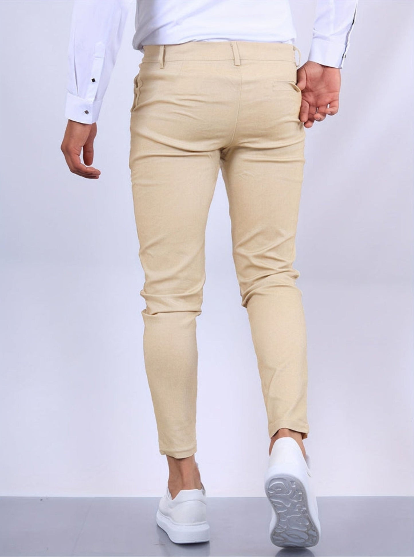 Schmale Chinos – Lässige Stretch-Chinos für Männer mit schmaler Passform-Chaps Herrenmode
